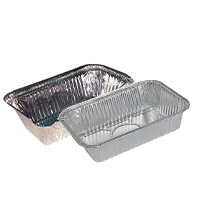 silver aluminium containers
