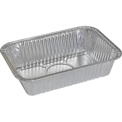 silver aluminium container