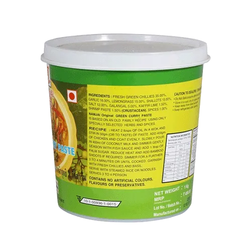Namjai - Green Curry Paste, Thai (Non Veg), 1Kg