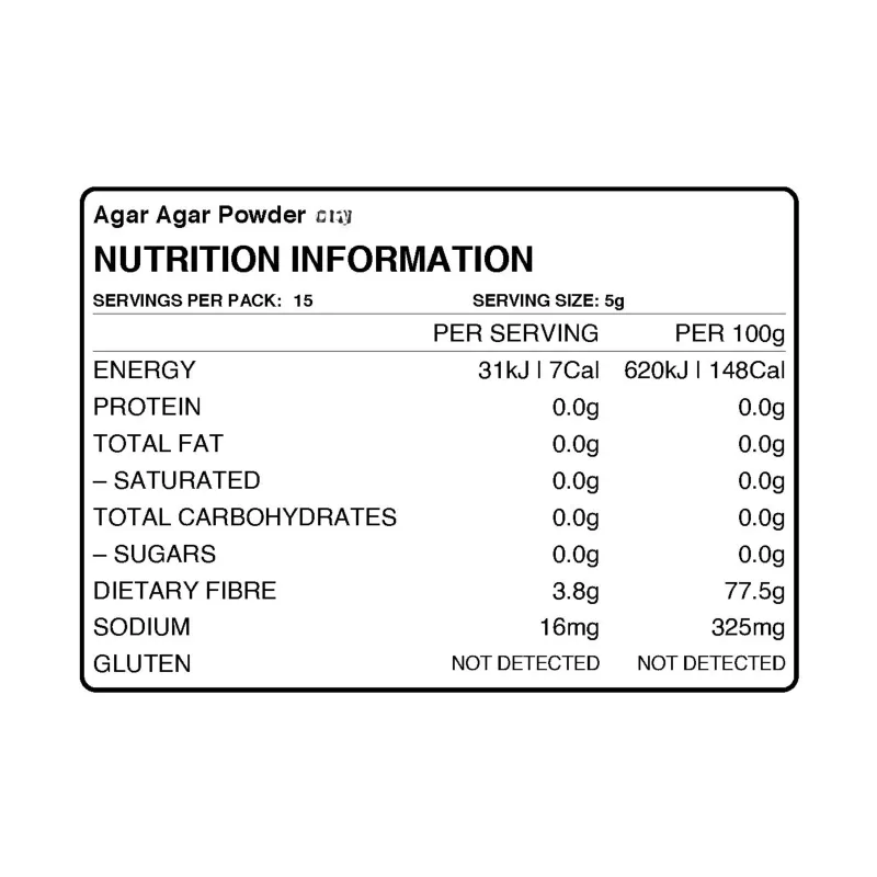 AGAR AGAR POWDER, 50GM