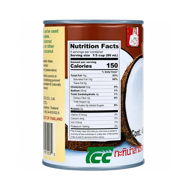 CHAOKOH - COCONUT CREAM 400ML
