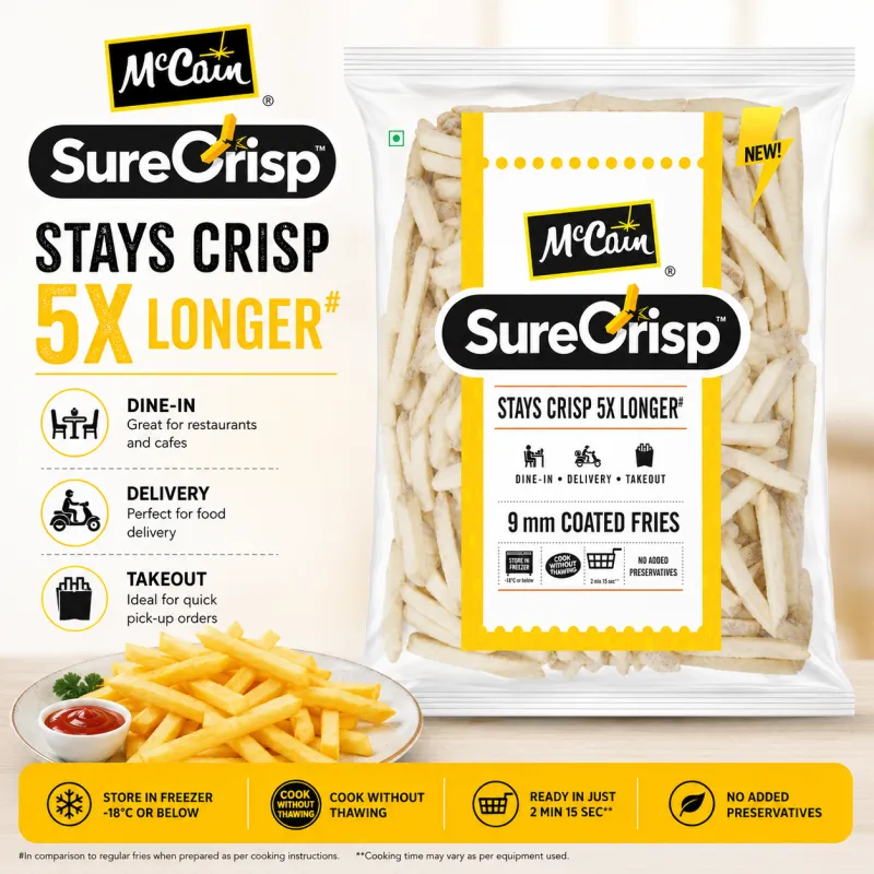 MCCAIN SURE CRISP FRENCH FRIES 9MM,2.5KG