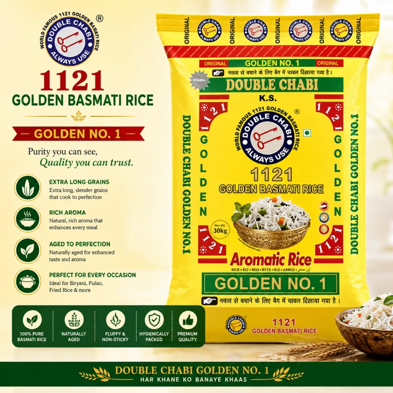 DOUBLE CHABI - BASMATI RICE 1121, 5KG