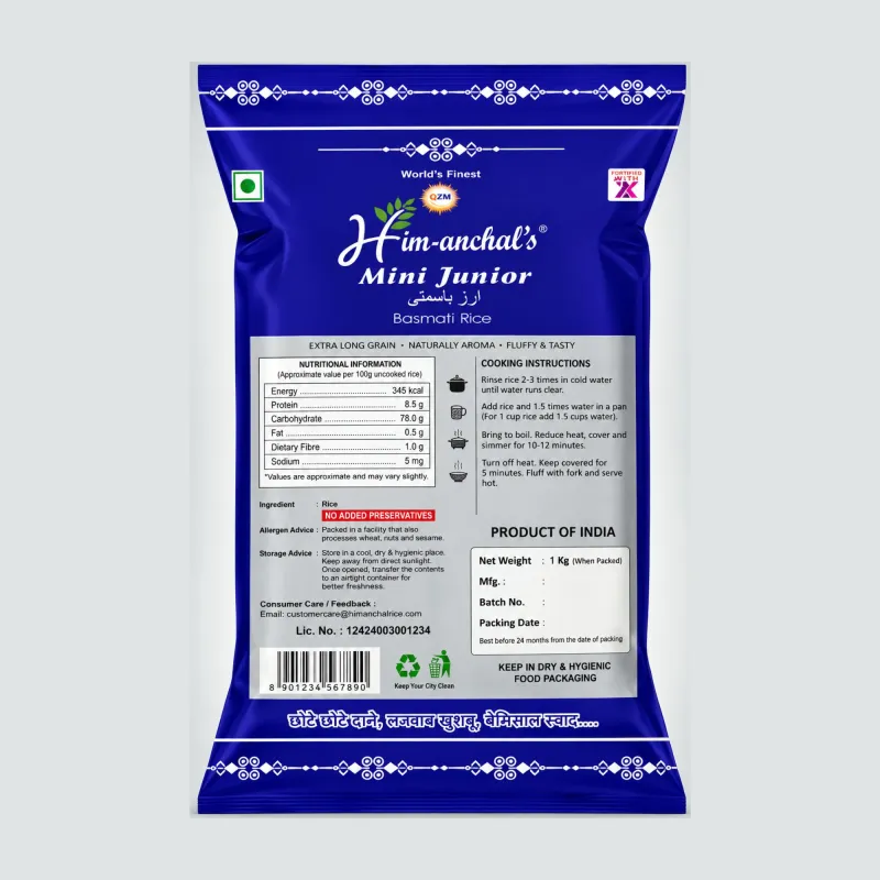 HIMACHAL BASMATI MINI JUNIOR, 30KG