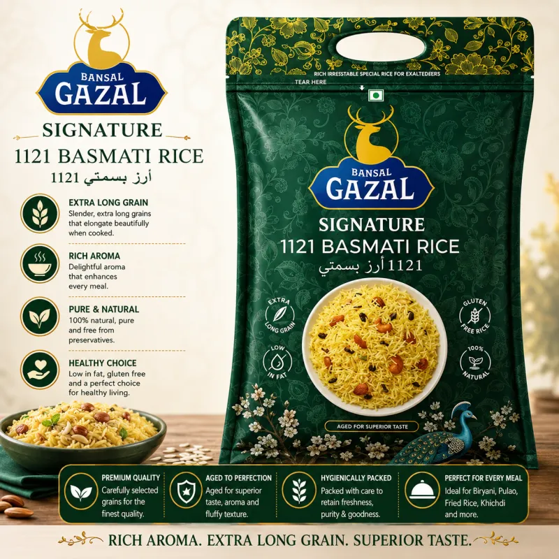 BANSAL GAZAL SIGNATURE BASMATI 1121, 5KG