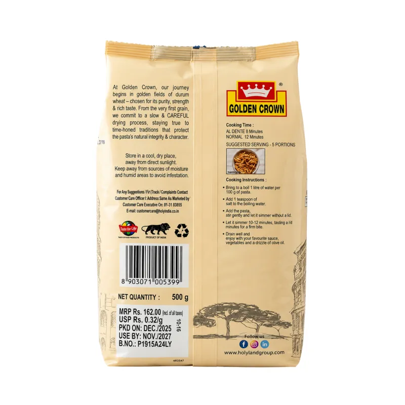 GOLDEN CROWN - FARFALLE PASTA, 500GM