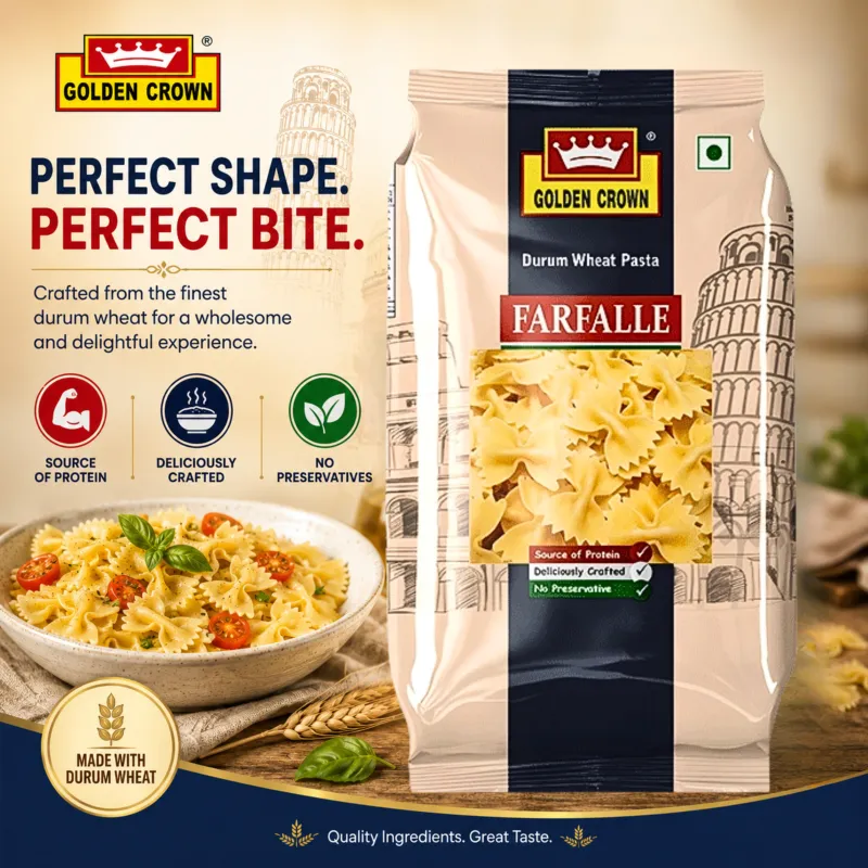 GOLDEN CROWN - FARFALLE PASTA, 500GM