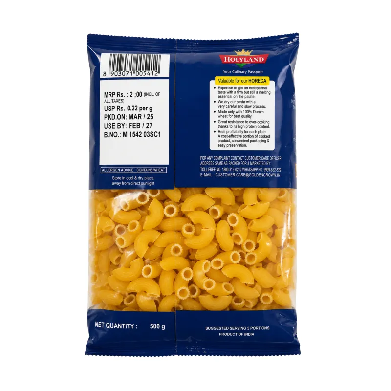Golden Crown Macaroni Rigate Pasta, 500G