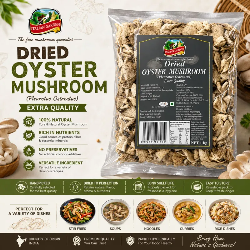 ITALIAN GARDEN - OYSTER MUSHROOM ,1KG