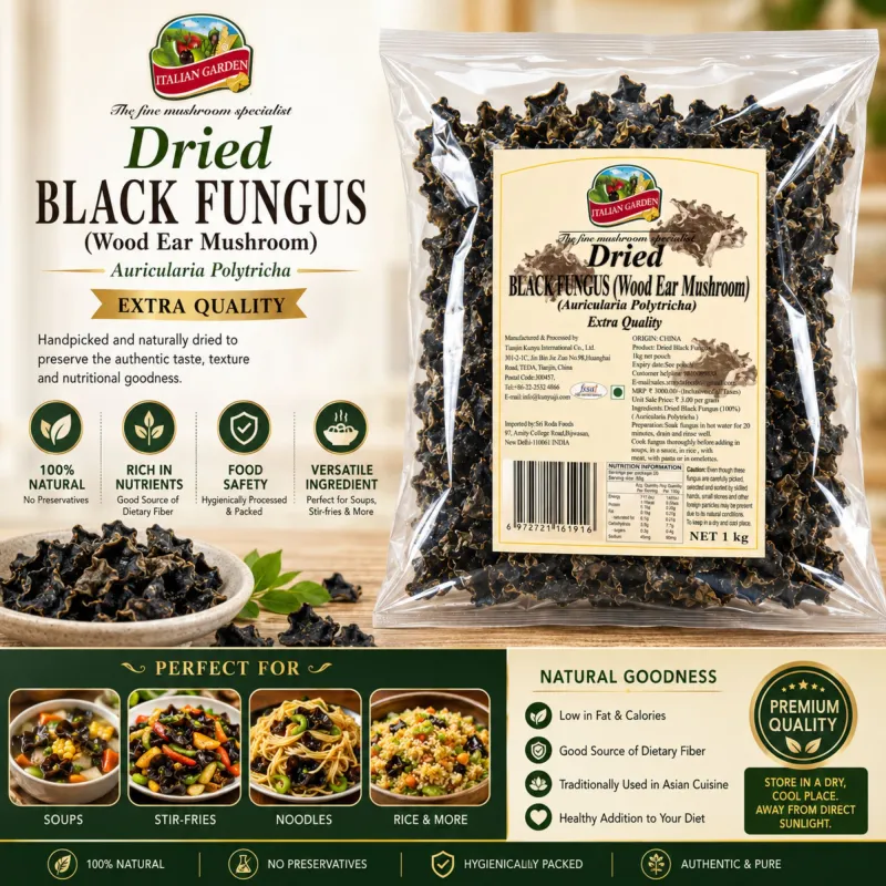 ITALIAN GARDEN-BLACK FUNGUS MUSHROOM,1KG