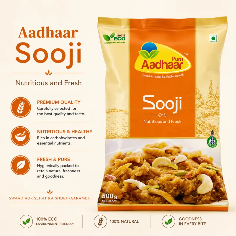 AADHAAR - SOOJI, 500GM