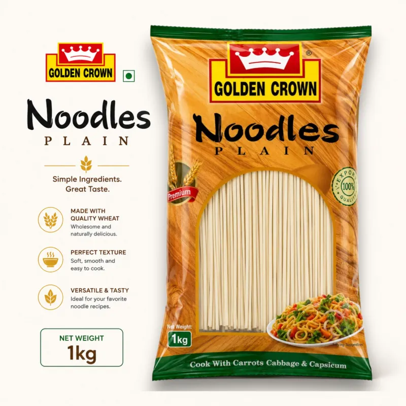 GOLDEN CROWN - NOODLES PLAIN, 1KG