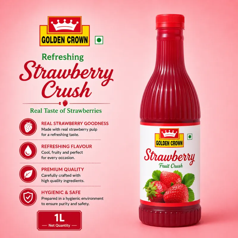 GOLDEN CROWN STRAWBERRY CRUSH 1LTR