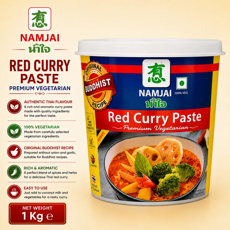 NAMJAI - RED CURRY PASTE (VEG), 1KG