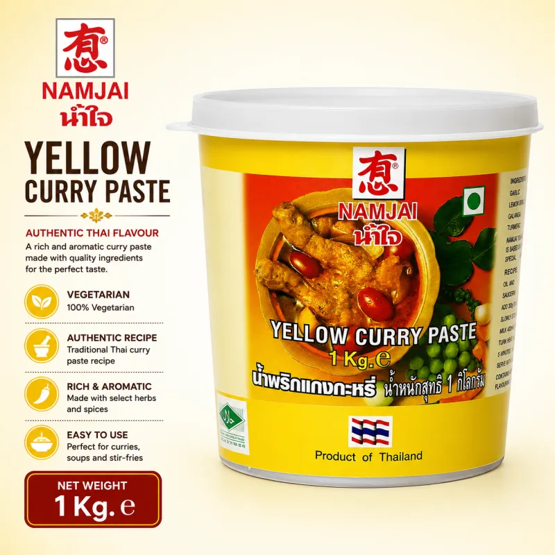 NAMJAI - YELLOW CURRY PASTE ( VEG ), 1KG