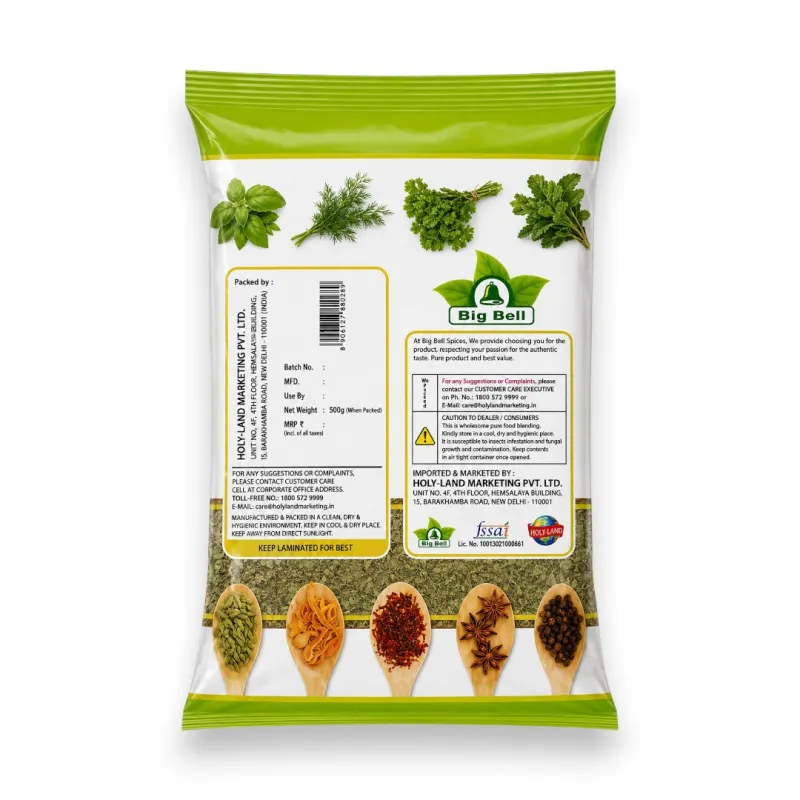 BIG BELL-BASIL(HERBS & SEASONING), 500GM